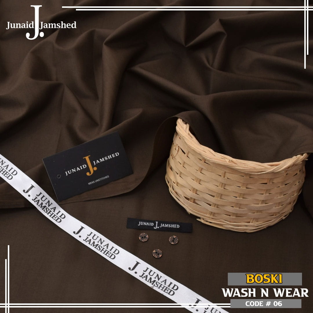 Premium Boski Wash & Wear Unstitched Suit – 4 Meter Summer Fabric for Men | Soft Finish | 14 Colors Available