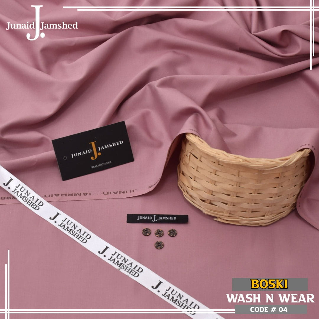 Premium Boski Wash & Wear Unstitched Suit – 4 Meter Summer Fabric for Men | Soft Finish | 14 Colors Available